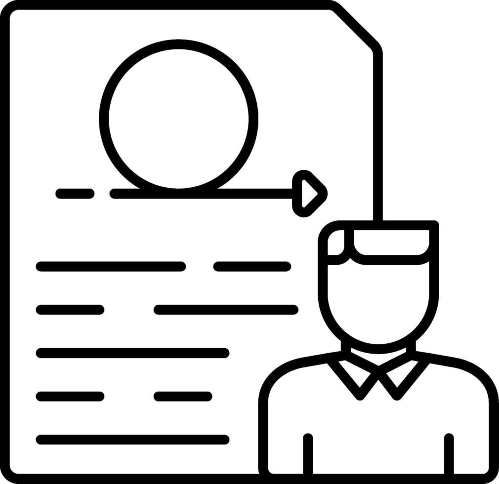 User Story Line Icon vector