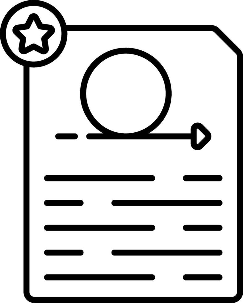 Story Points Line Icon vector