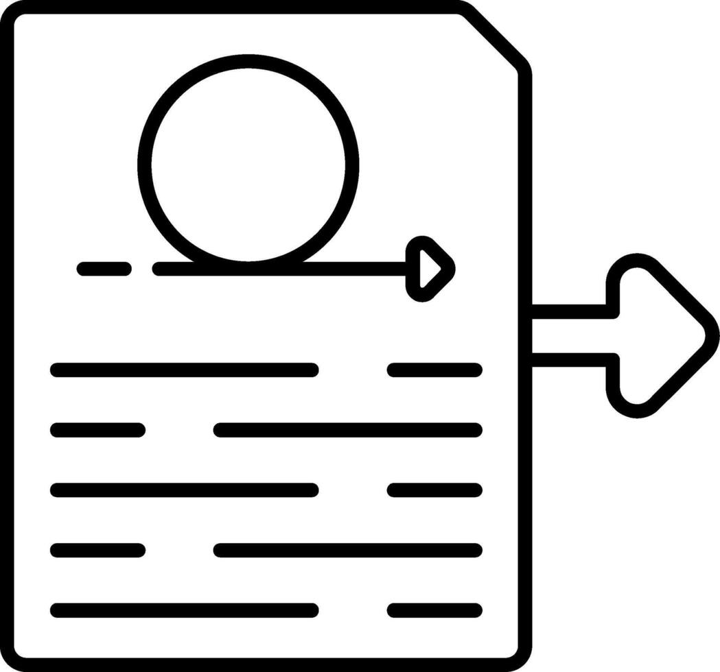 Product Backlog Line Icon vector