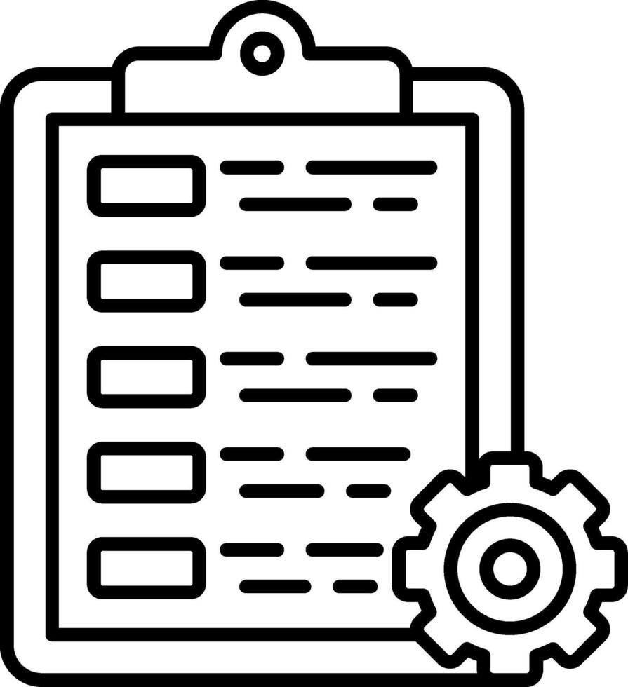 Automated Testing Line Icon vector