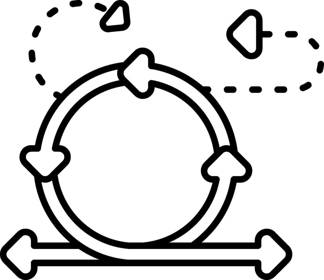 Agile Ceremonies Line Icon vector
