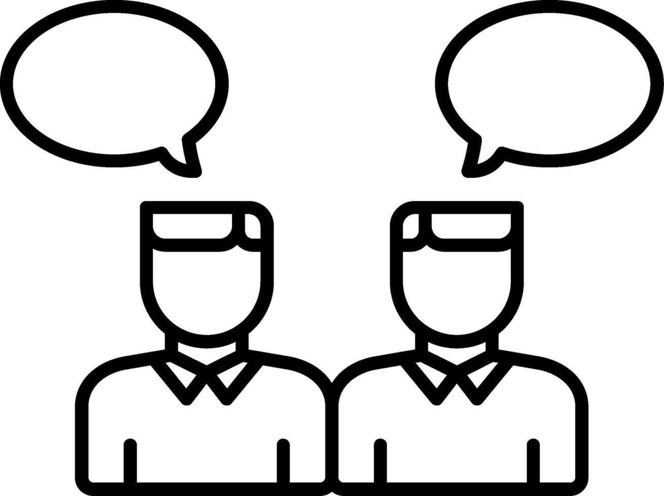 Daily Scrum Line Icon vector