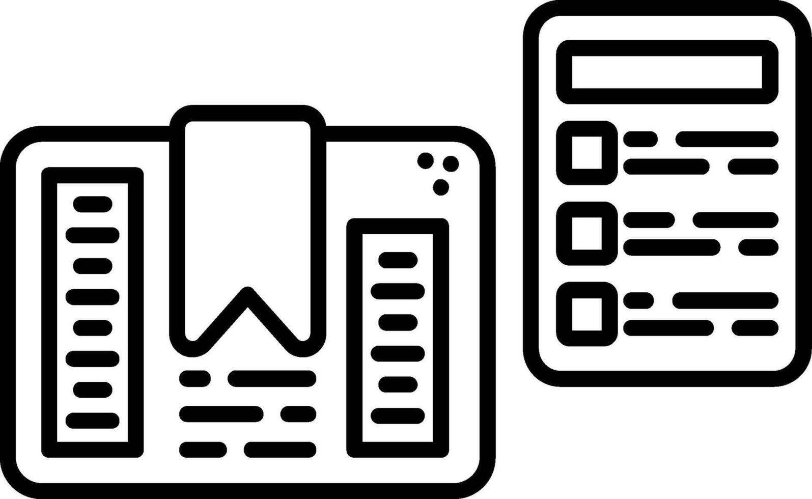 Customs Declaration Line Icon vector