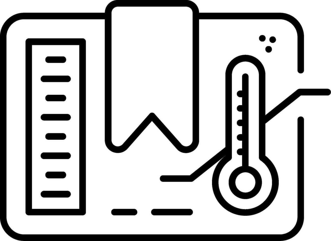 Temperature Range Line Icon vector