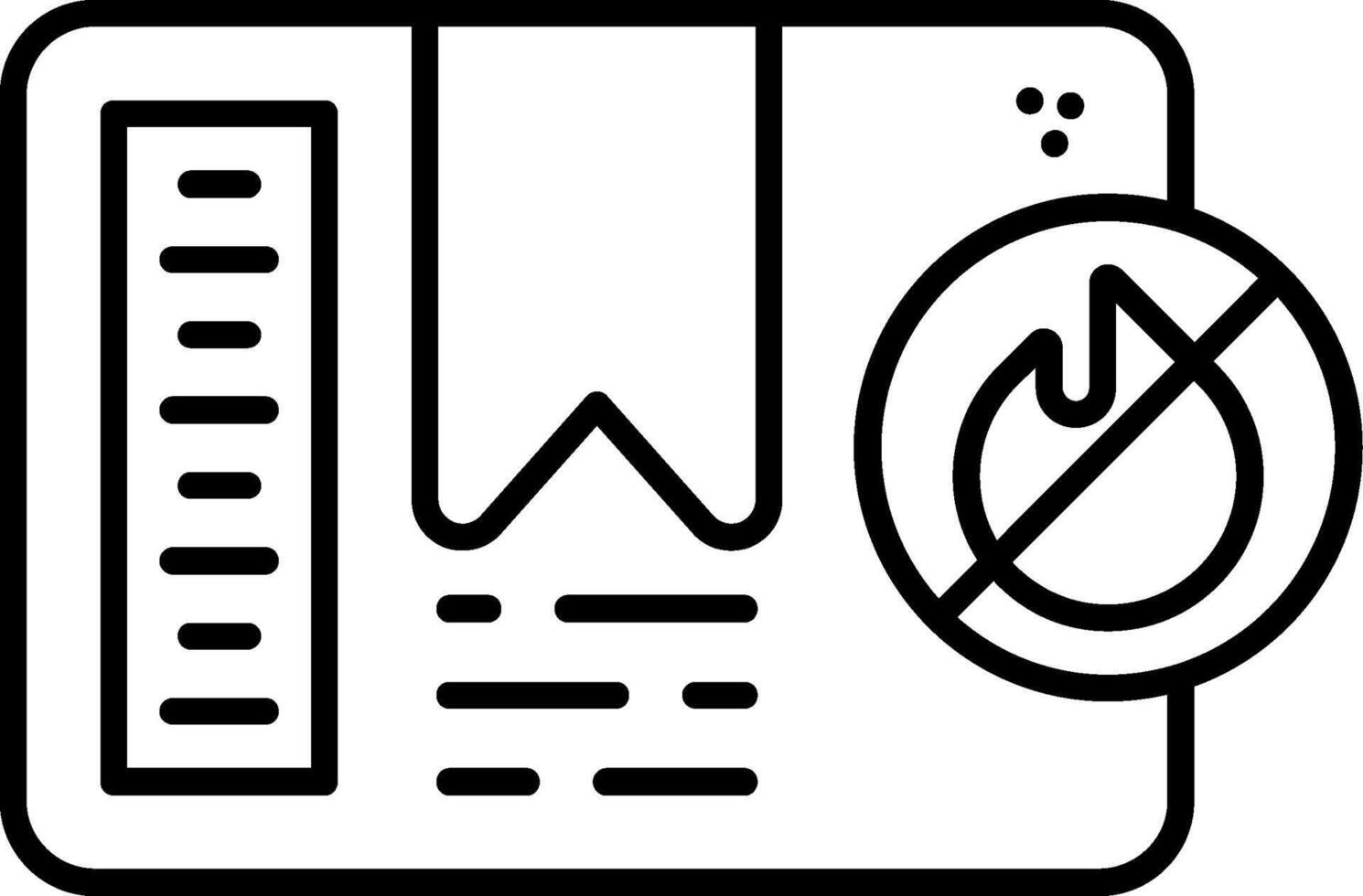 Non-Flammable Line Icon vector