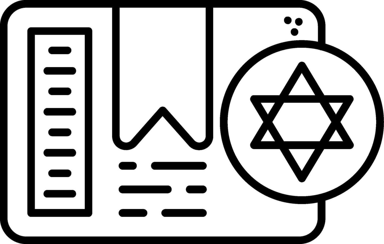 Kosher Line Icon vector
