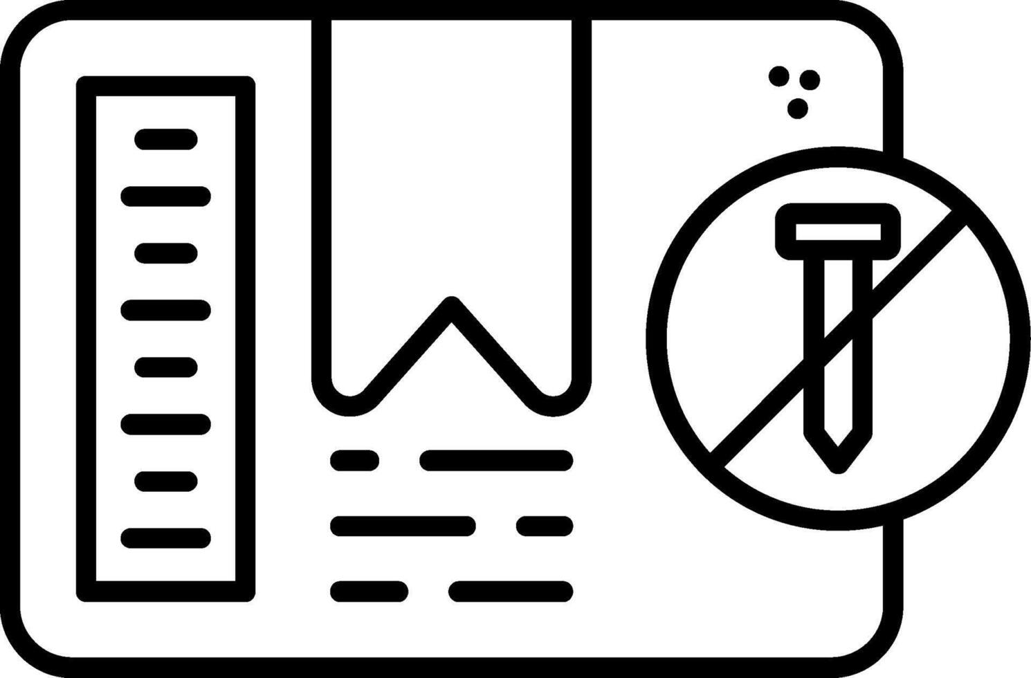 Do Not Puncture Line Icon vector