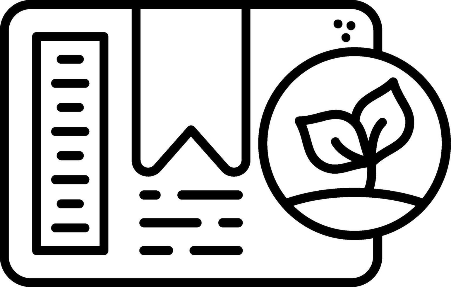 Compostable Line Icon vector