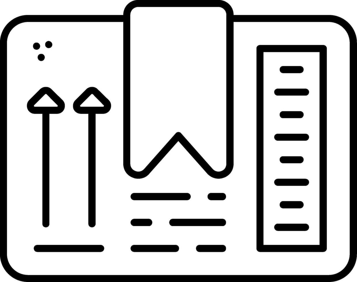Keep Upright Line Icon vector