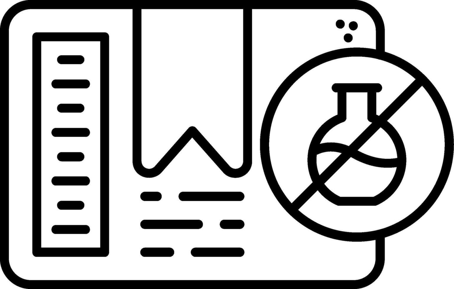 GMO-Free Line Icon vector