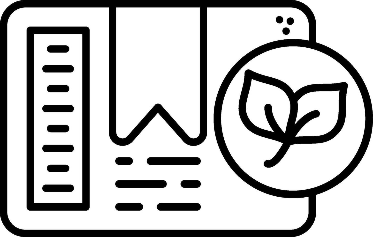Vegan Line Icon vector