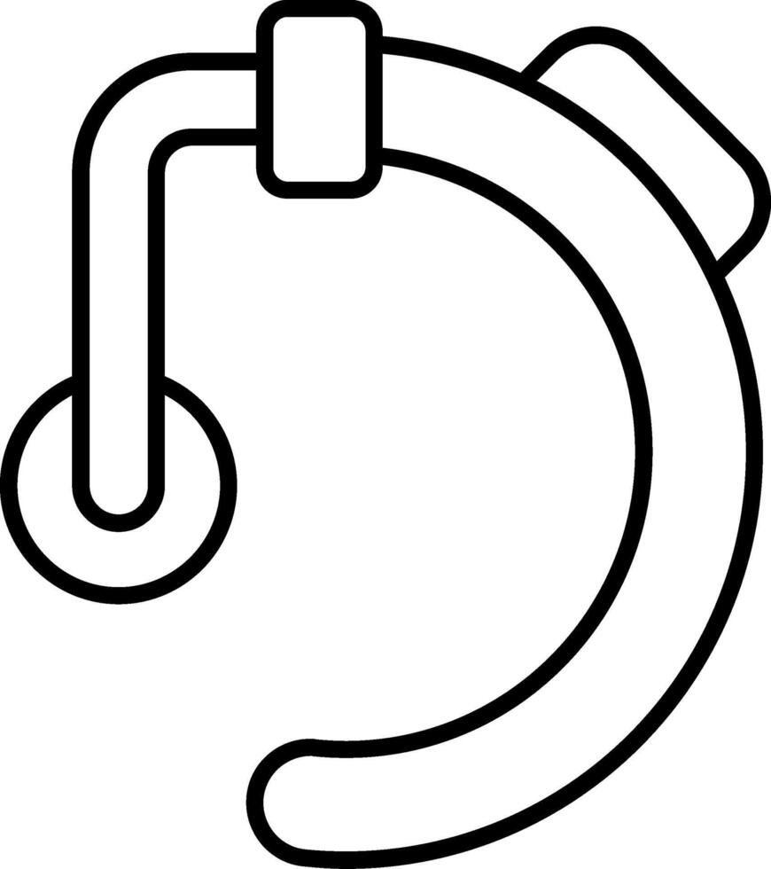 Hearing Aid Line Icon vector