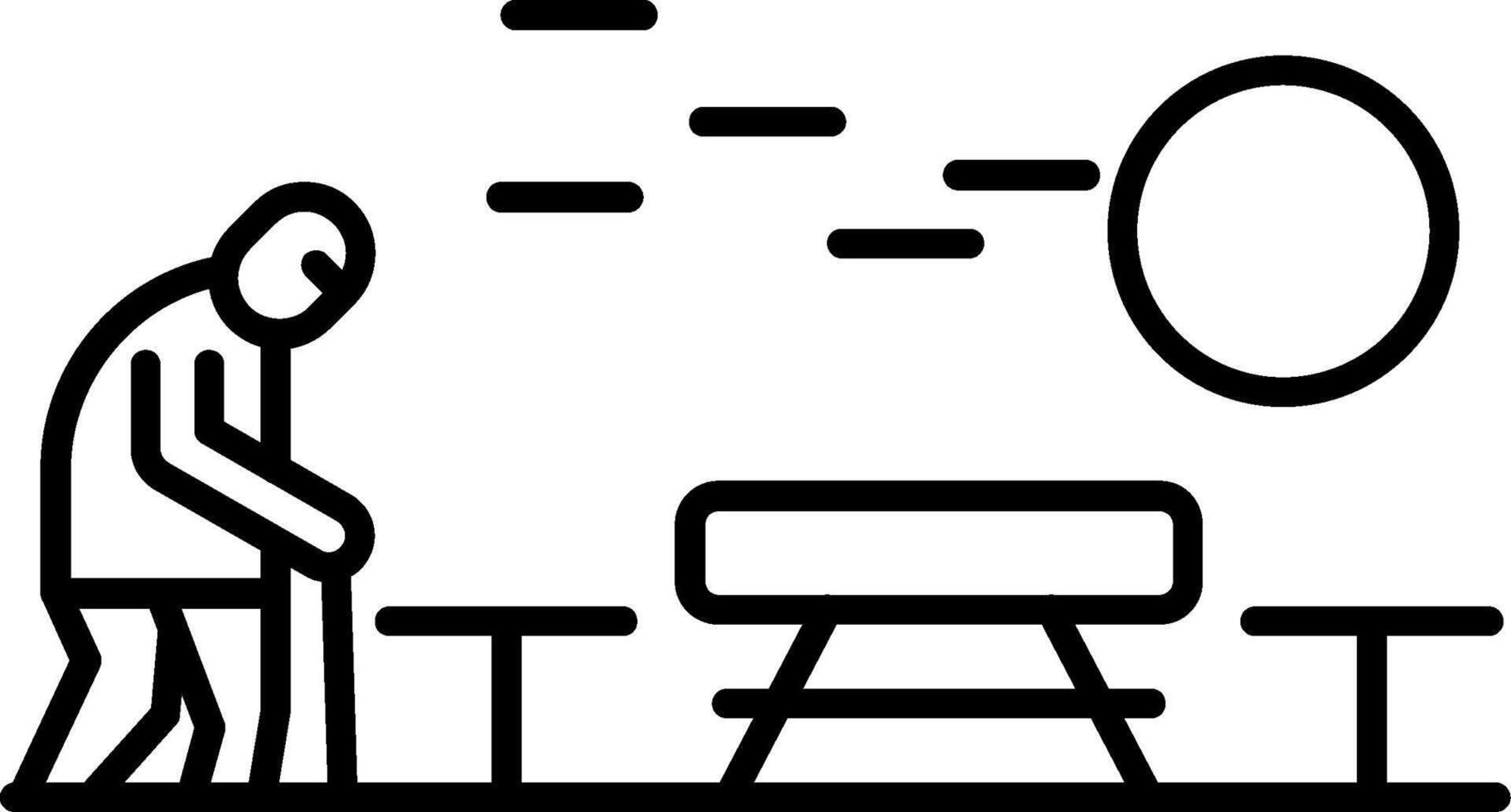 Senior Outings Line Icon vector