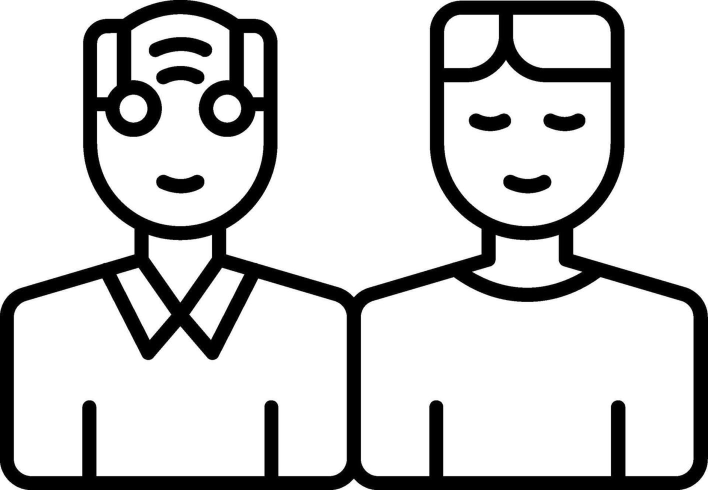 Family Visits Line Icon vector