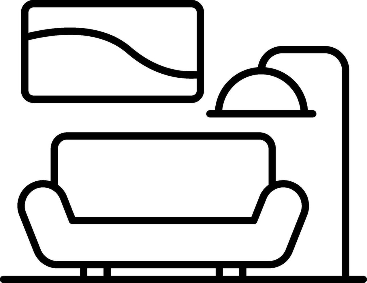 Senior Lounge Line Icon vector