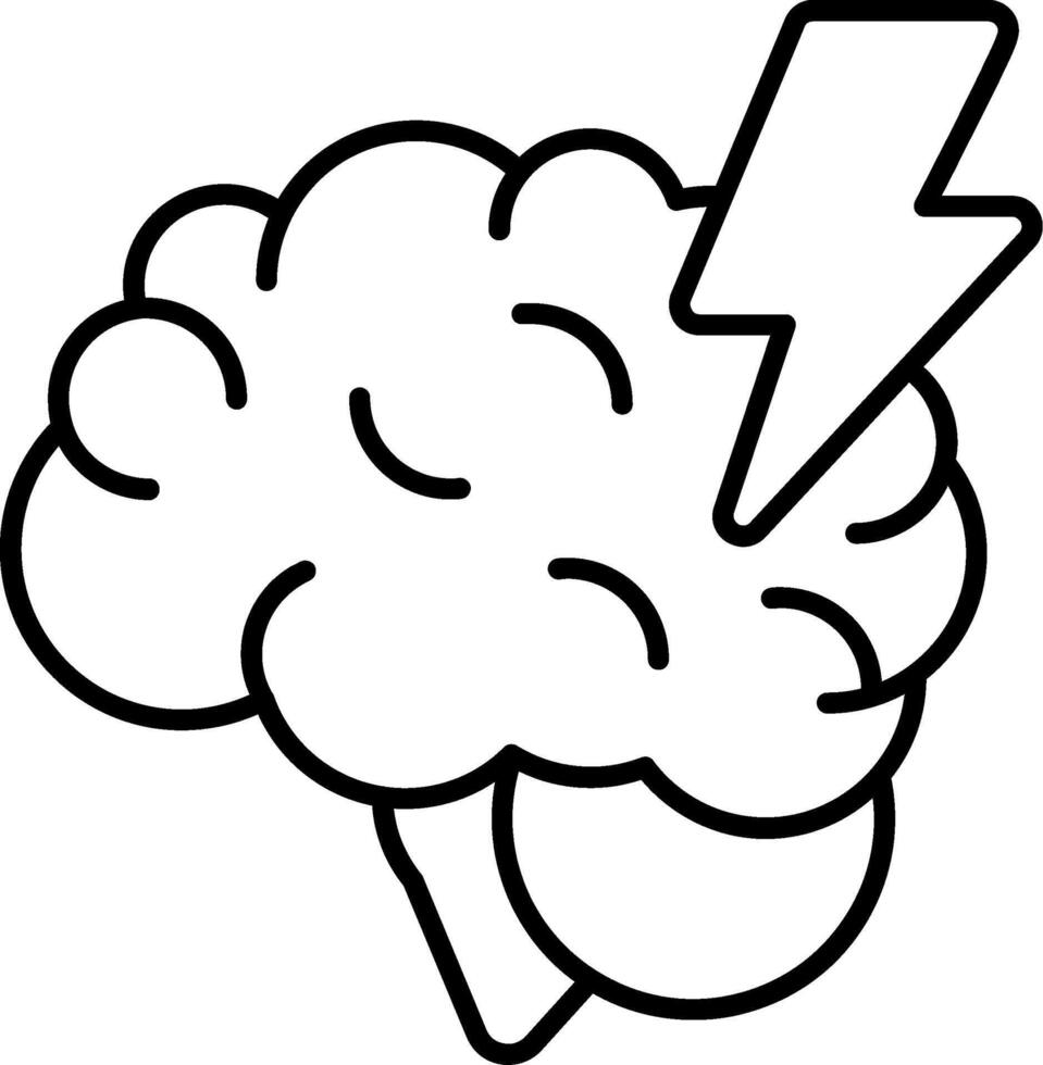 Stress Management Line Icon vector
