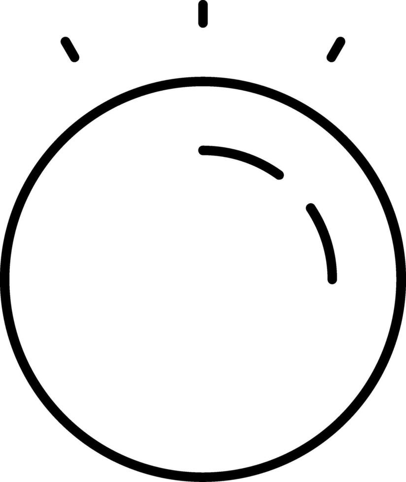 Stress Ball Line Icon vector
