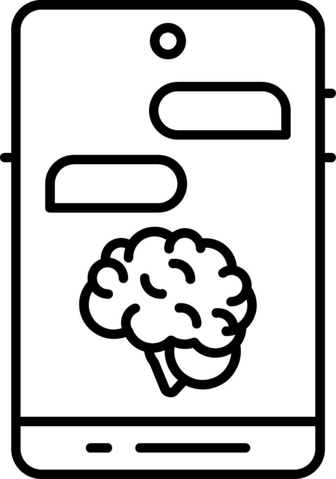Crisis Text Line Line Icon vector