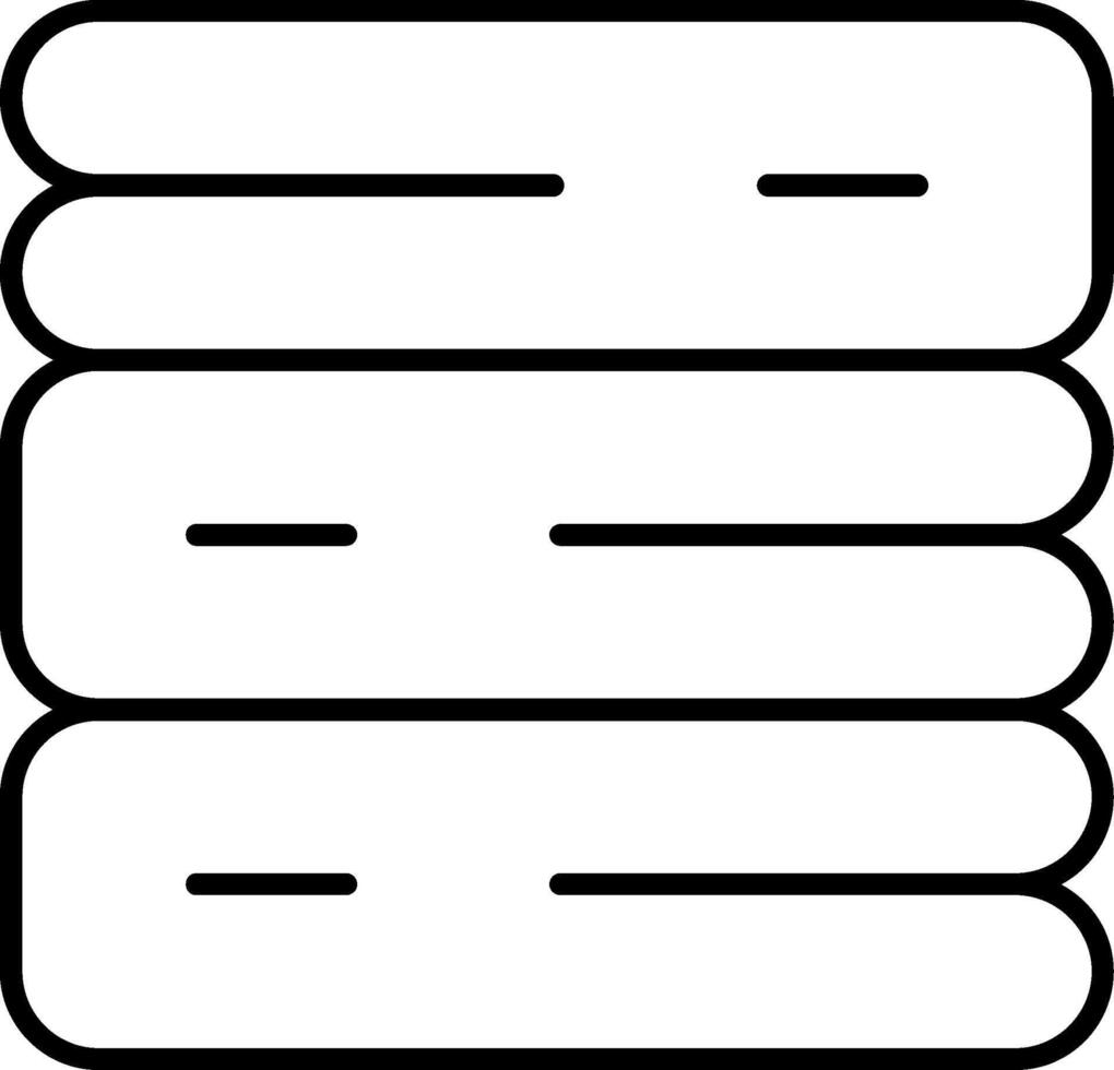 Weighted Blanket Line Icon vector