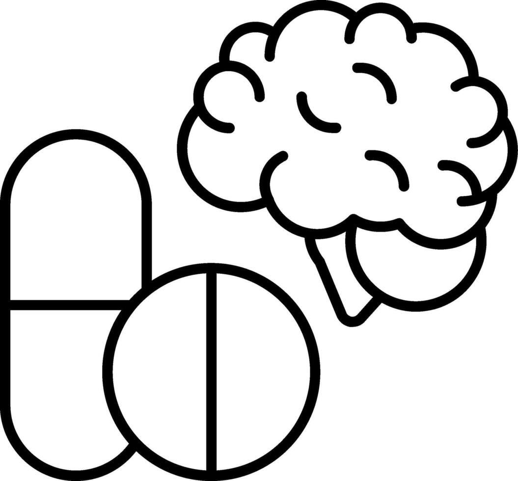 Mental Health Line Icon vector