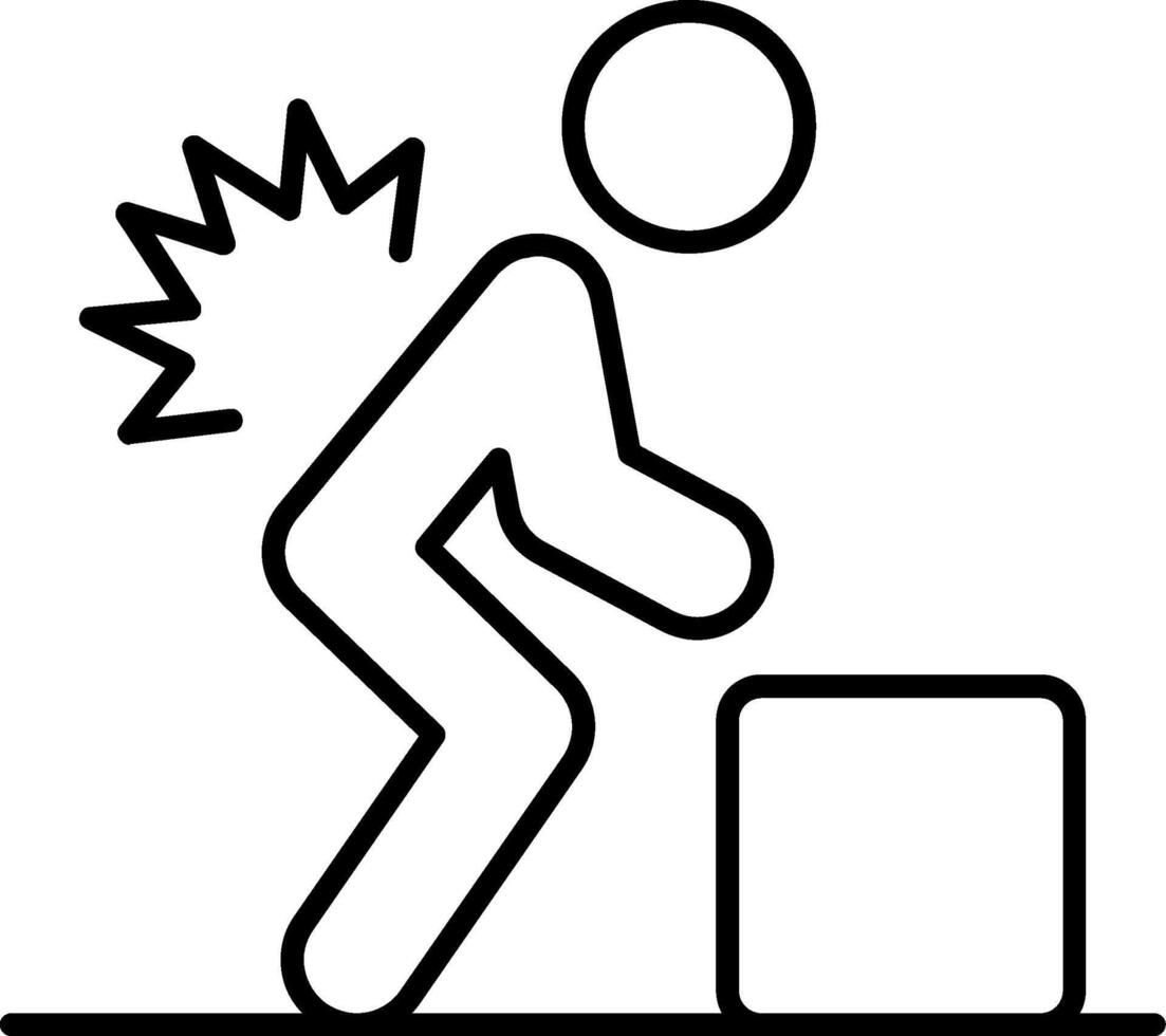 Repetitive Strain Line Icon vector