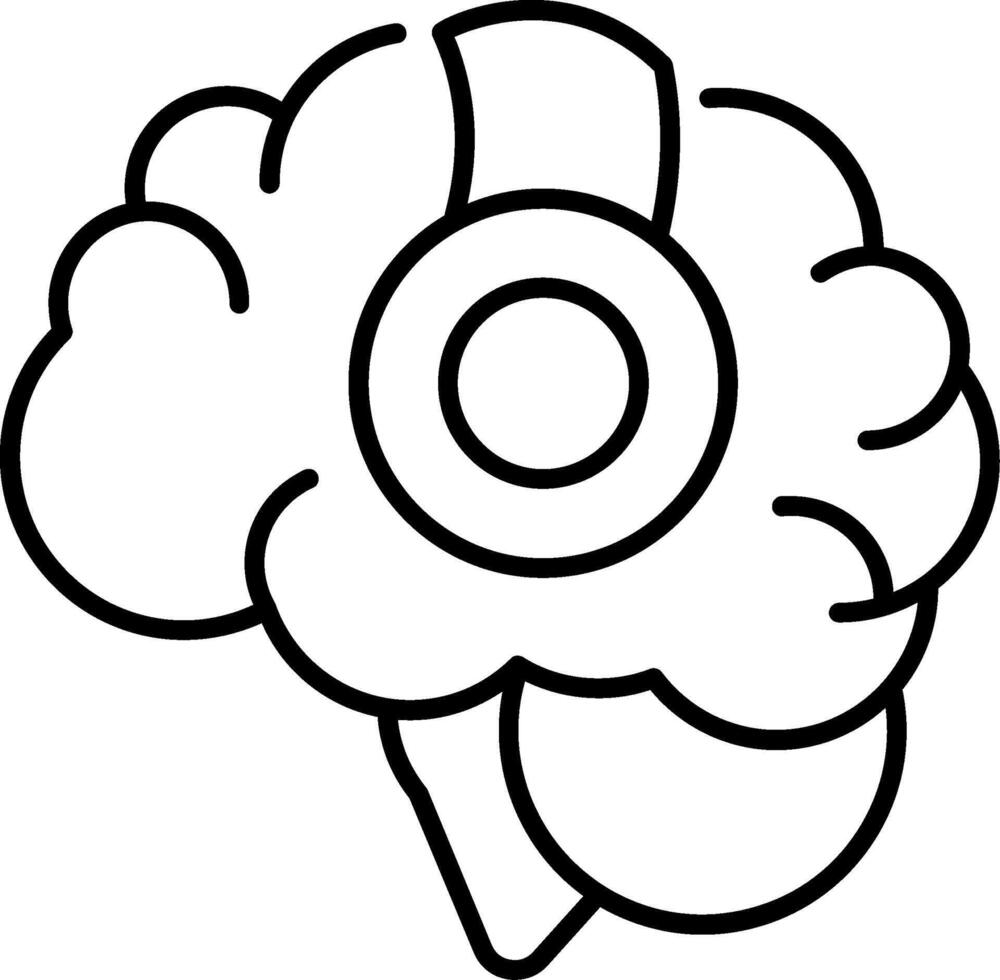 Mental Health Podcasts Line Icon vector