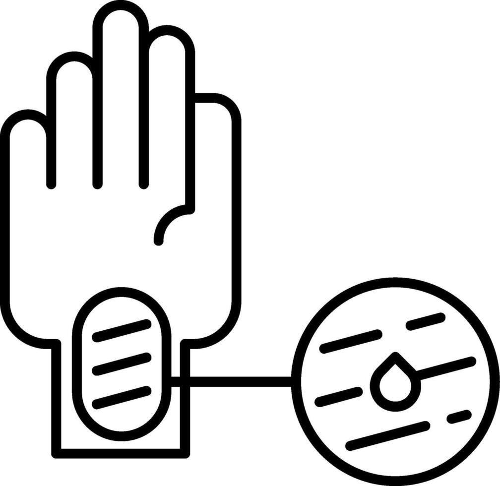 Bruise Line Icon vector