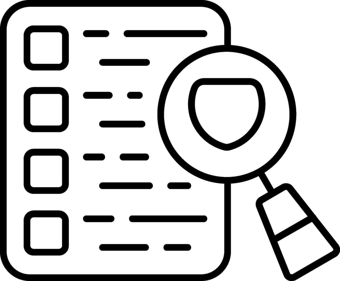Safety Policy Line Icon vector