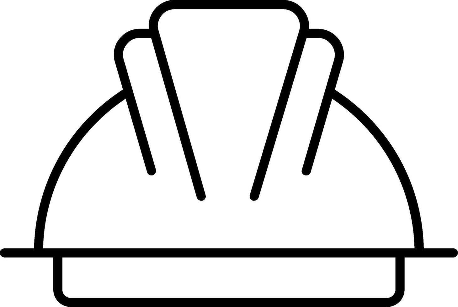 Hard Hat Line Icon vector