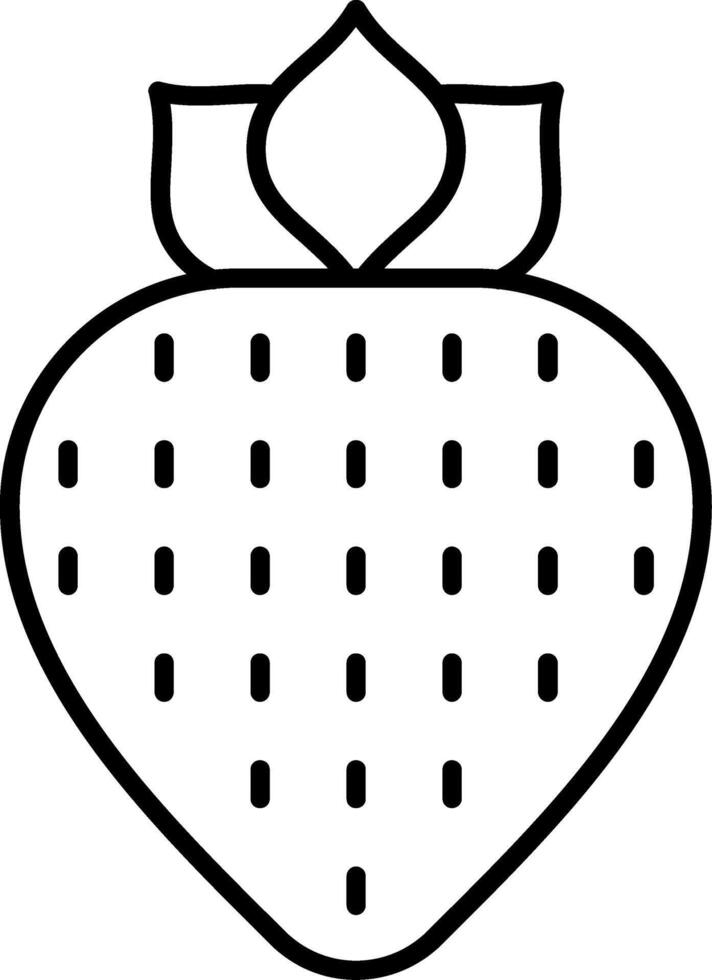 Strawberry Line Icon vector