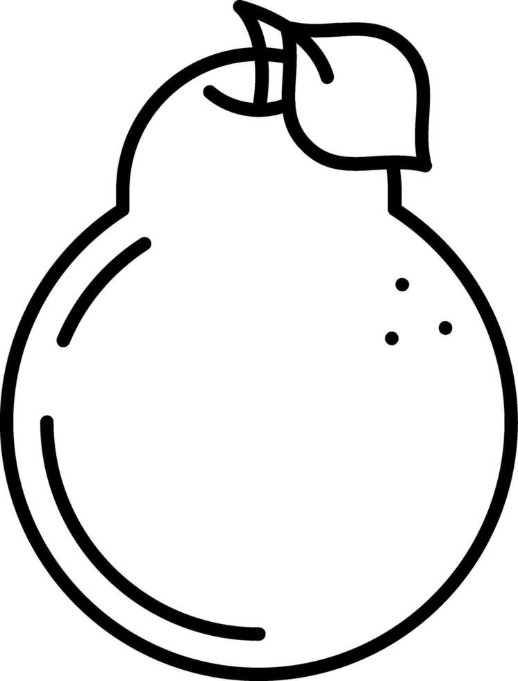 Satsuma Line Icon vector