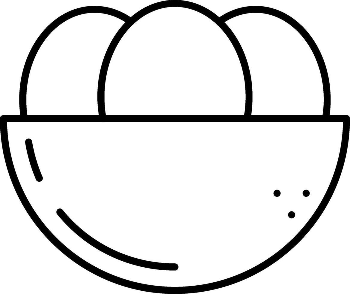 Mangosteen Line Icon vector