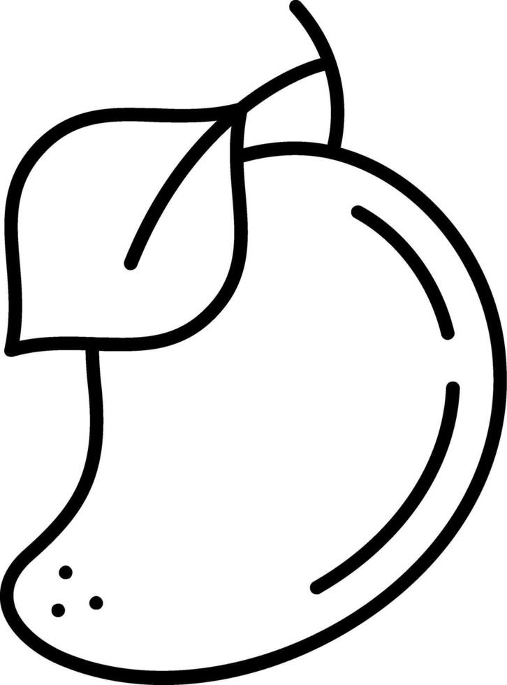 Mango Line Icon vector