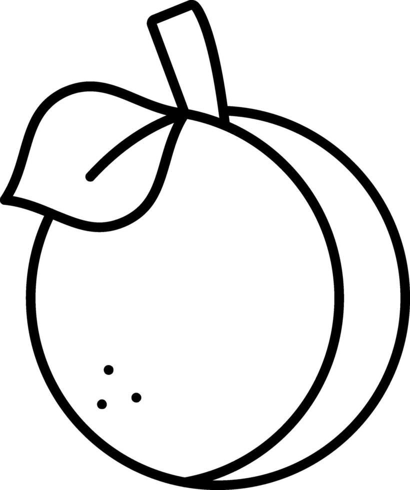 Plum Line Icon vector