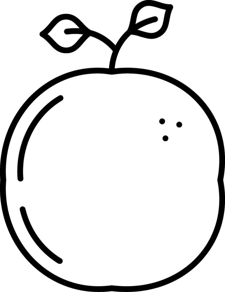 Yuzu Line Icon vector