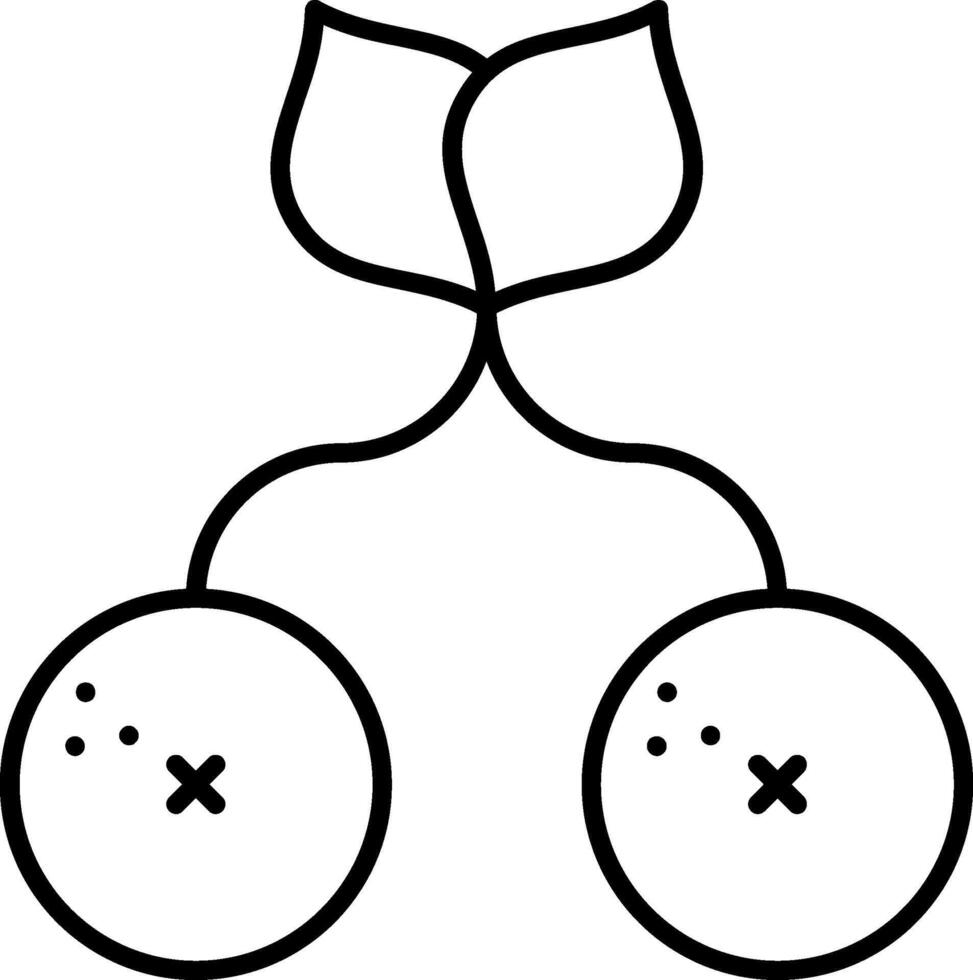 Currant Line Icon vector