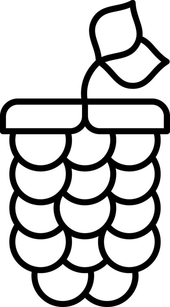 Boysenberry Line Icon vector