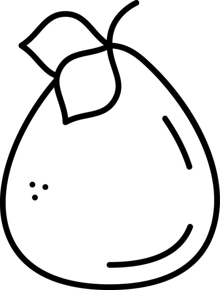 Loquat Line Icon vector