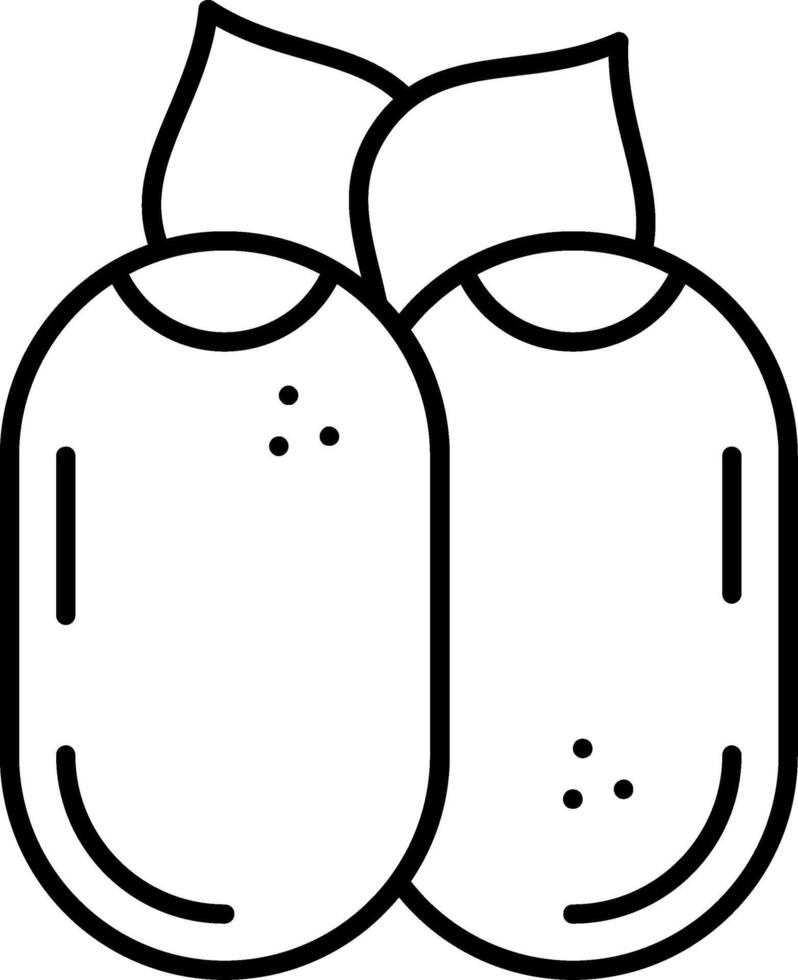Miracle Fruit Line Icon vector