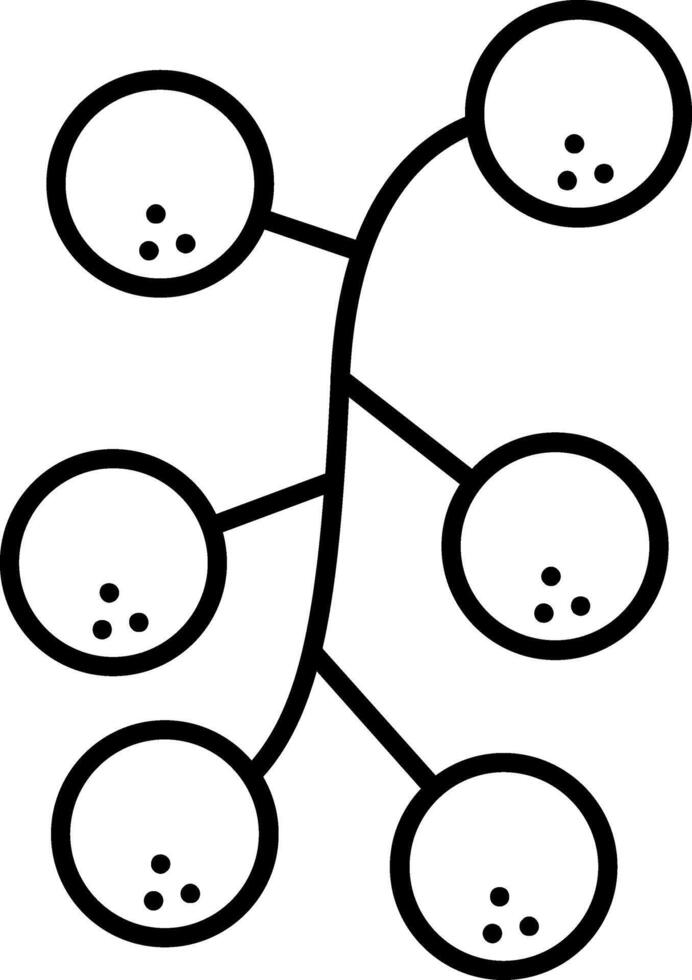 Redcurrant Line Icon vector