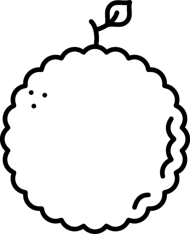 Kaffir Lime Line Icon vector