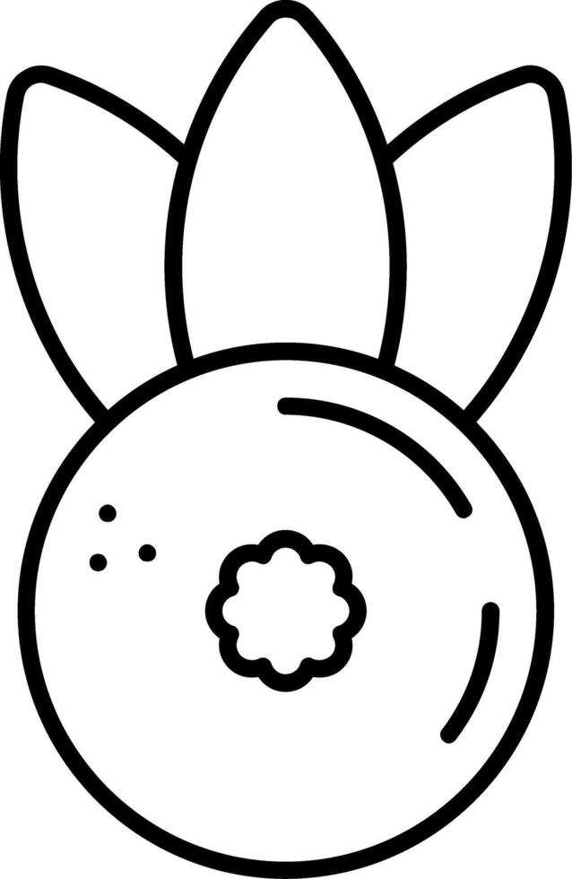 Huckleberry Line Icon vector