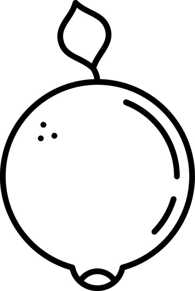 Ugli Fruit Line Icon vector
