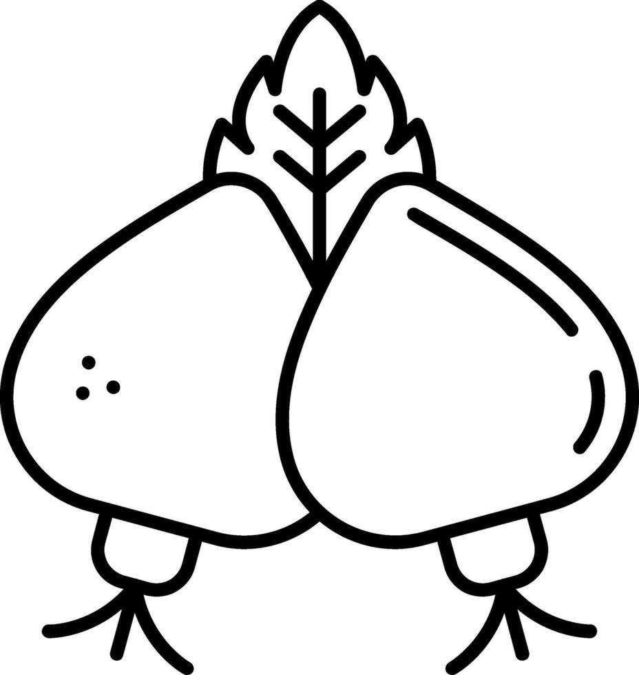 Jostaberry Line Icon vector