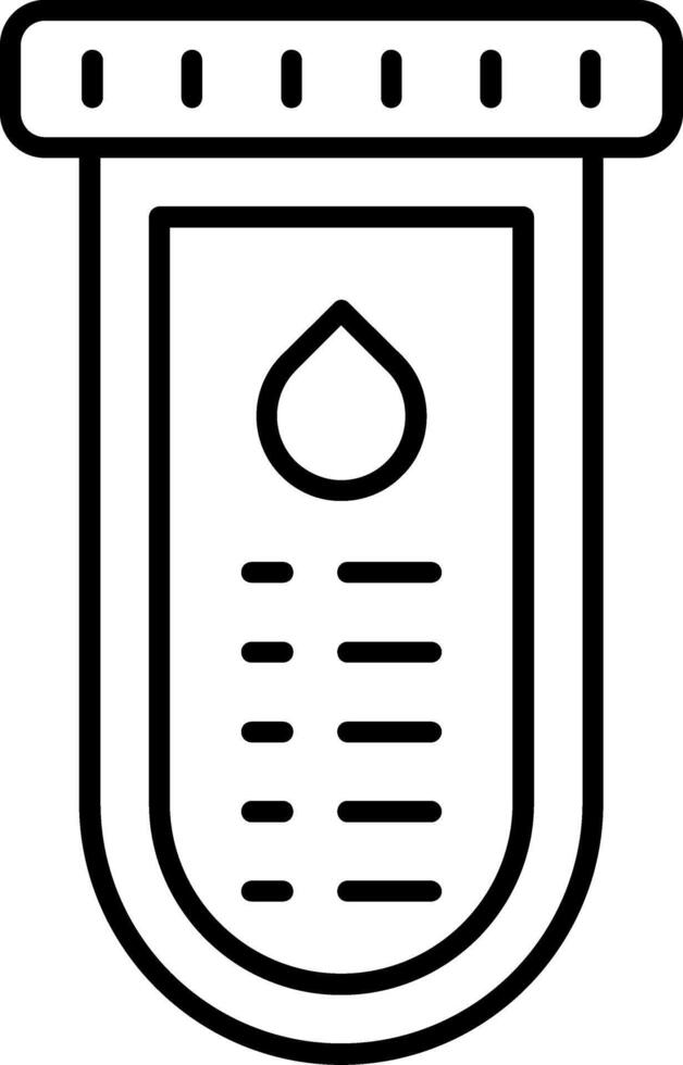 Test Tube Line Icon vector