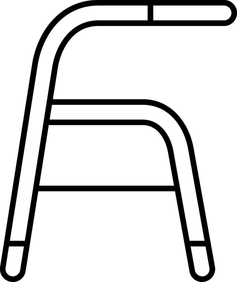 Walker Line Icon vector