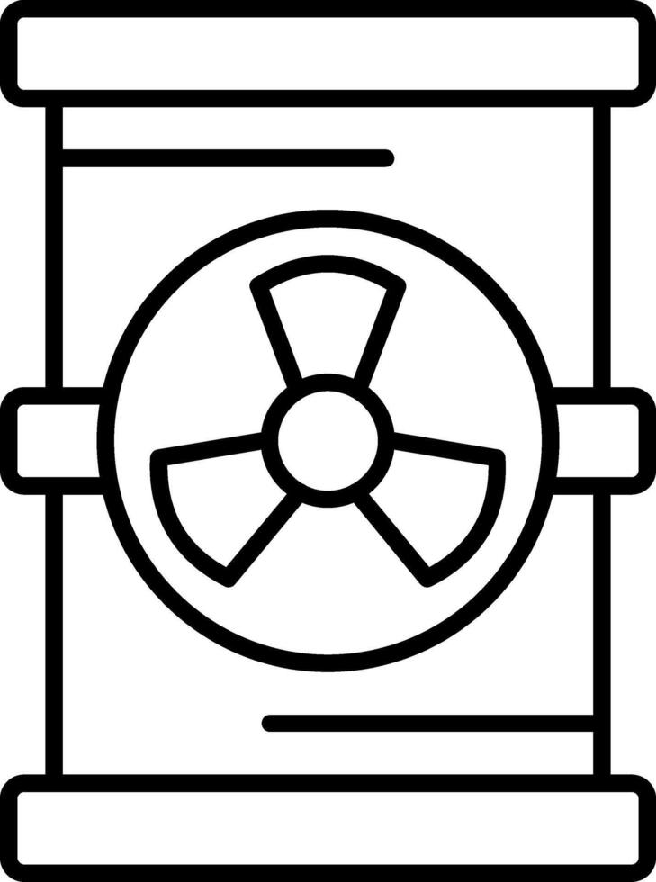 Medical Waste Line Icon vector