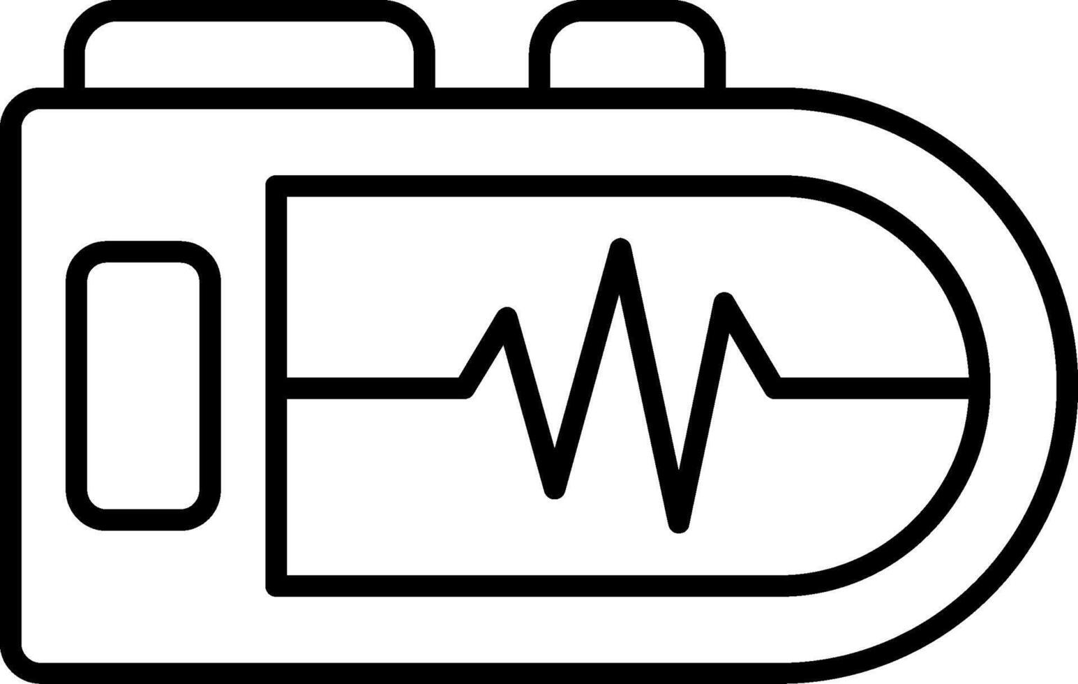 Pulse Oximeter Line Icon vector