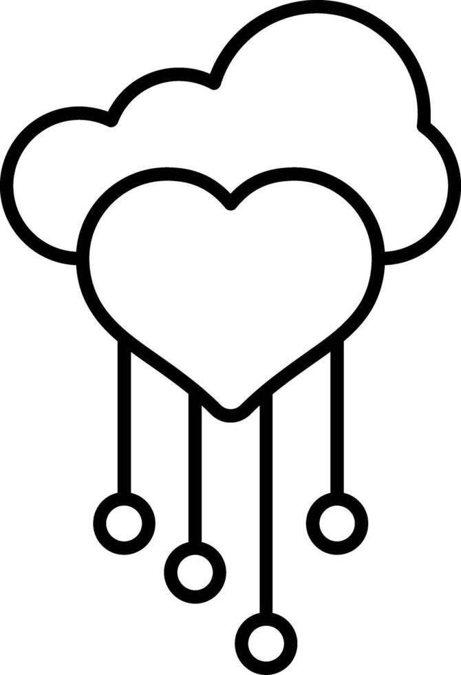 Health Network Line Icon vector