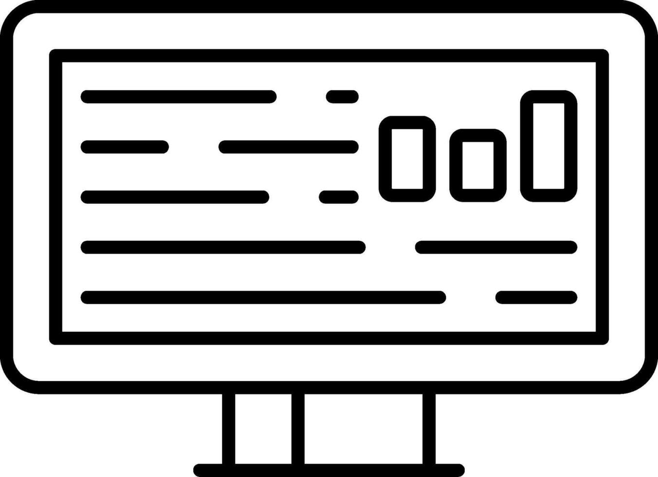 Health Data Line Icon vector